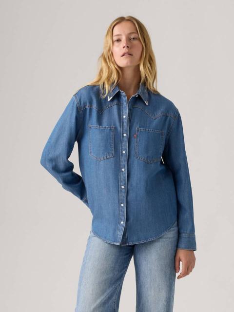TEODORA METAL TIPPED WESTERN SHIRT