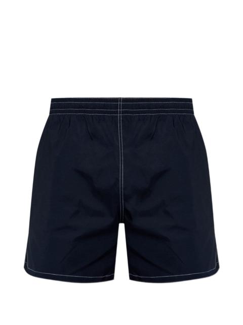 topstitch logo swim shorts