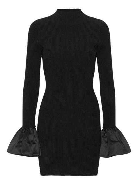 cutout knit mini dress