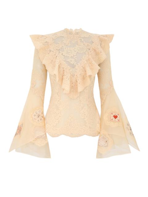 HYPNOTIC PATCHED LACE TOP