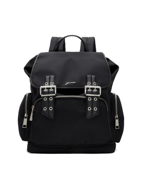 Black Bucky Nylon Backpack