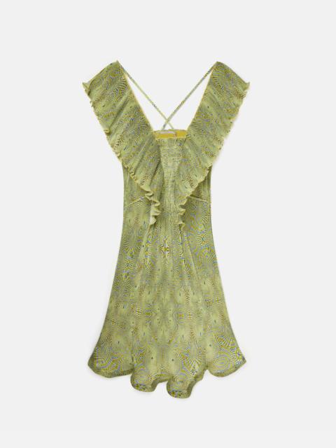 Hallucinogenic Plisse Dress