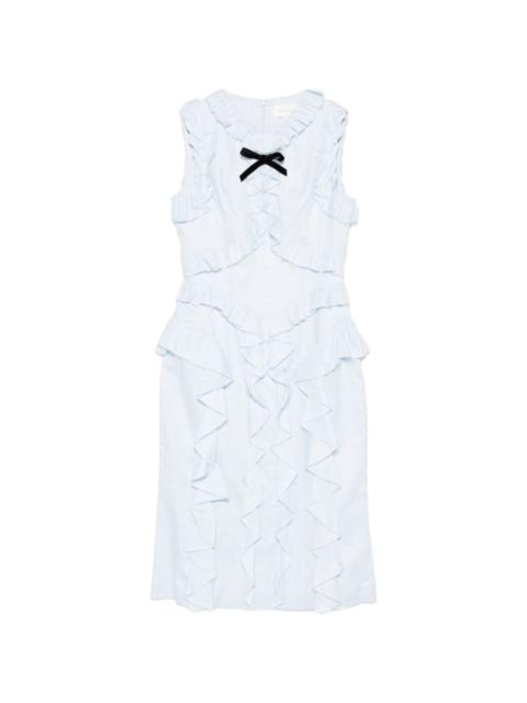 ruffle trim dress