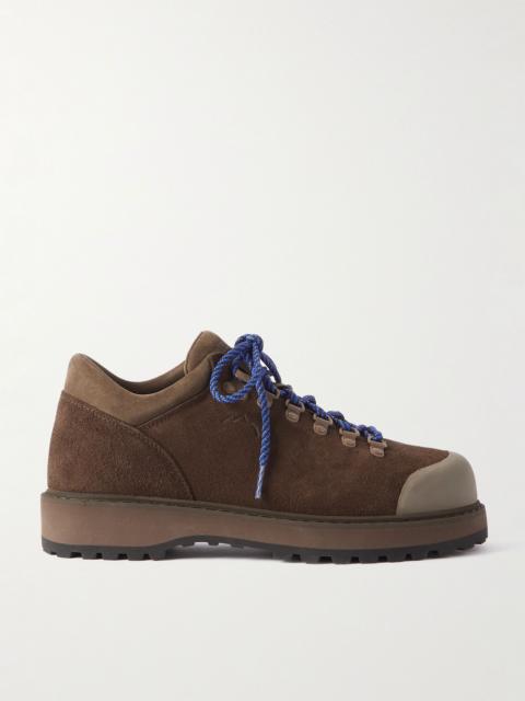 Cornaro Rubber-Trimmed Suede Sneakers Dark brown