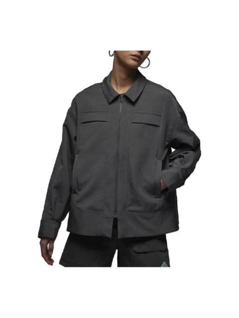 (WMNS) Air Jordan Full Zip Work Jacket 'Grey' DX0505-022