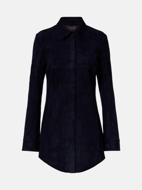 Geraldine suede shirt dress