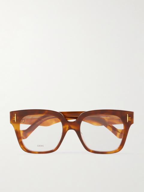 Square-frame Tortoiseshell Acetate Optical Glasses