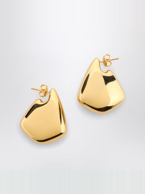 Small Fin earrings with gold-tone finish