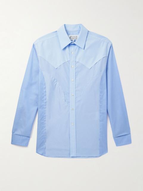 Cotton-Poplin Shirt Blue