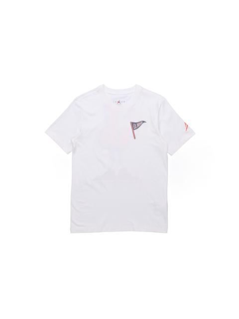 Air Jordan AJ23 MENS Varsity Sports Crew-neck Short Sleeve White CV3410-100