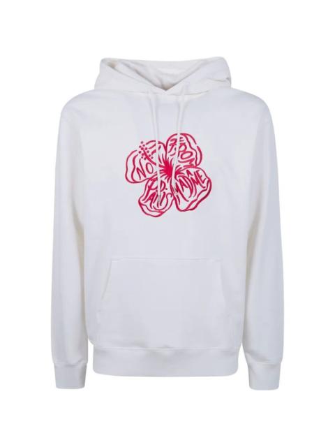 "Slogan Hibiscus" Hoodie