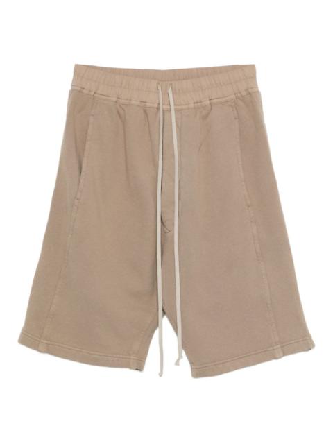 drawstring elastic-waist shorts