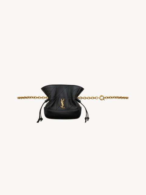 JAMIE CHAIN BELT BAG IN LAMBSKIN