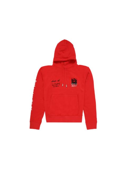 OFF-WHITE Monalisa Graphic Print Hoodie Red/Black/White