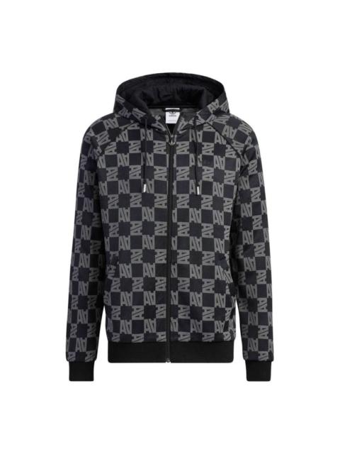 adidas Monogram Jacket 'Black White' HR3435