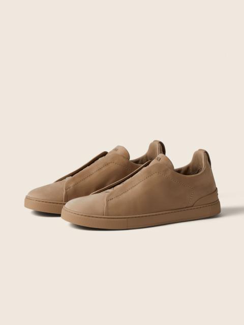 BEIGE TRIPLE STITCH™ SECONDSKIN SNEAKERS