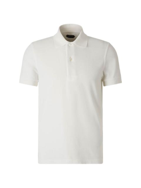 buttoned polo shirt