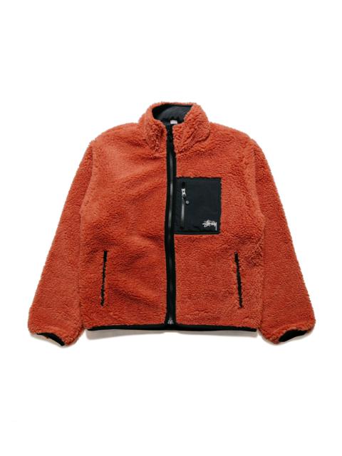 Stüssy Sherpa Reversible Jacket Terracotta