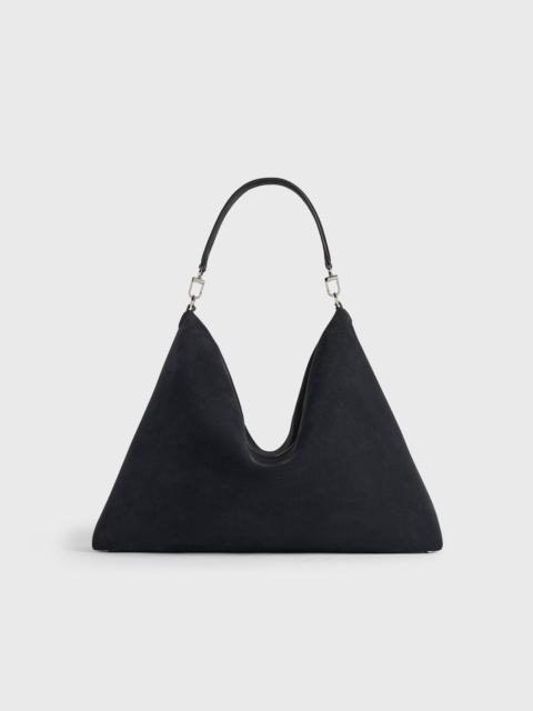 Bevel suede bag navy