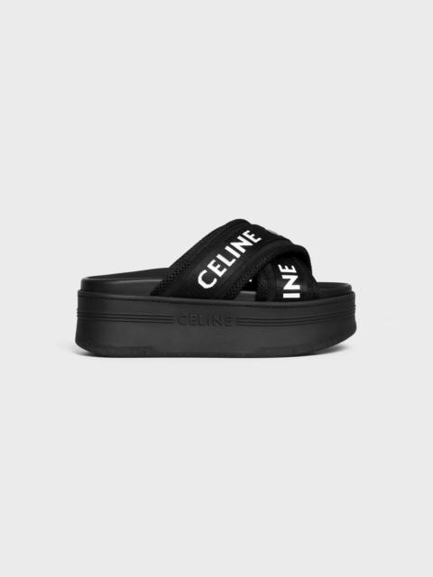 CELINE BLOCK SLIDE in MESH & TEXTILE