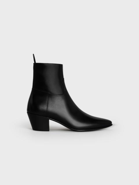 CELINE Celine Jacno Zipped Boot in Shiny calfskin | REVERSIBLE