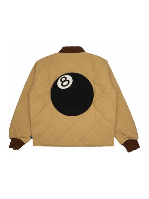 Stussy 8 Ball Quilted Liner Jacket Brown