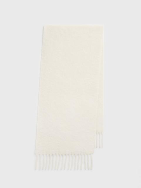 Fuzzy scarf off-white