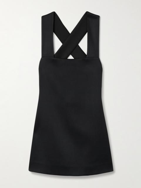 Mella Satin-crepe Mini Dress
