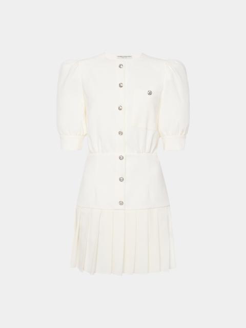 WOOL CREPE MINI DRESS