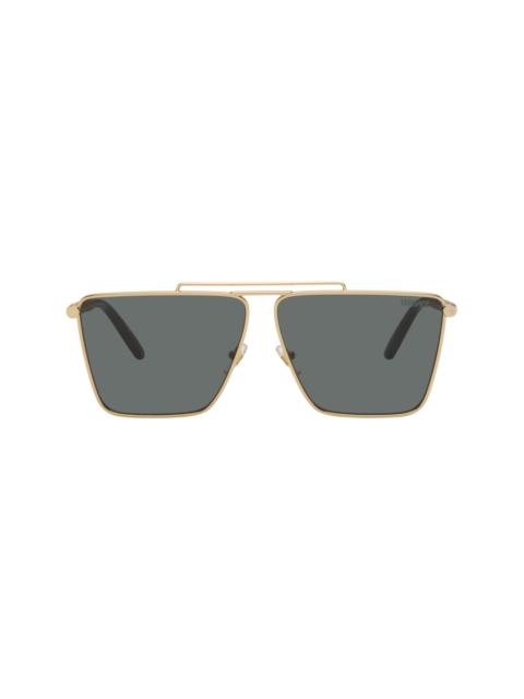 Black Tubular Greca Sunglasses
