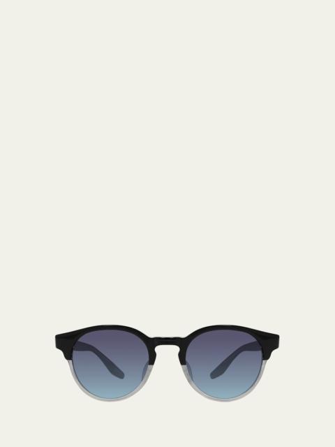 Beckford 49mm Round Acetate Sunglasses