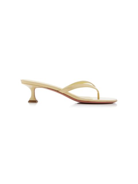 Juliette Patent Leather Sandals yellow