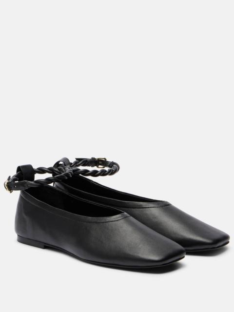 Steele leather ballet flats