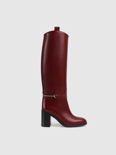 Women's boot with slim Horsebit