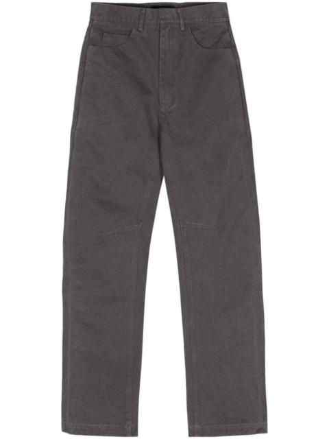 Task mid-rise straight-leg trousers