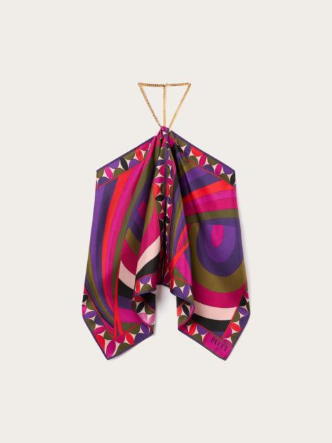 IRIDE PRINT CHAIN TOP