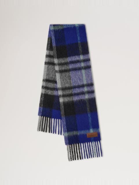 Oversized Check Textured Scarf
Cobalt Blue & Black Wool Blend