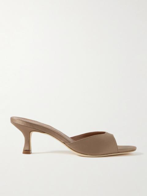 Brigitte Satin Mules