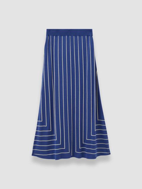 Geometric Jacquard Silk Blend Skirt