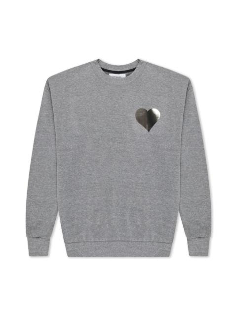 DARK GREY HEART SWEATSHIRT