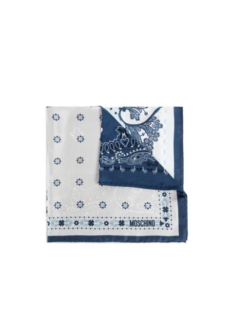 paisley floral pocket square