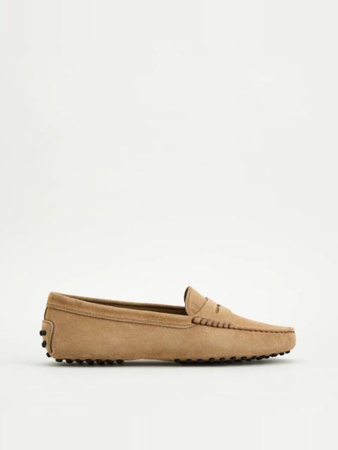 GOMMINO DRIVING SHOES IN SUEDE - BEIGE