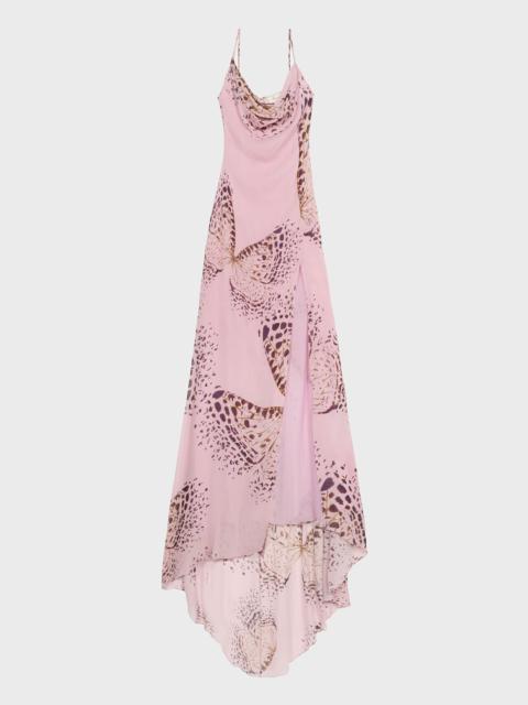 PRINTED GEORGETTE SLIP DRESS