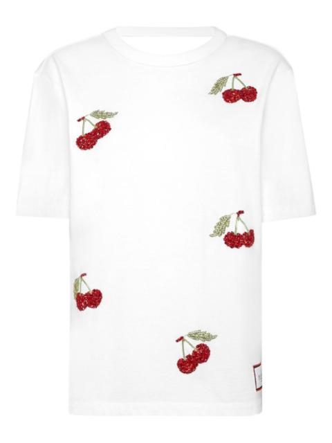 crystal-embellished T-shirt