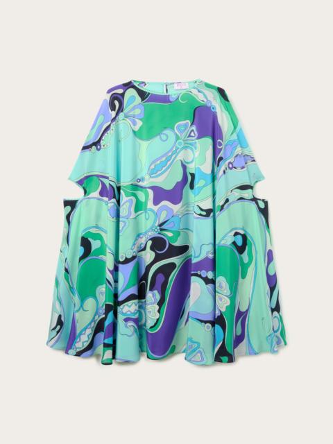 ORCHIDEE PRINT KAFTAN DRESS
