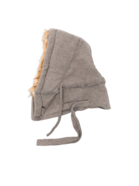 faux-fur trimmed balaclava