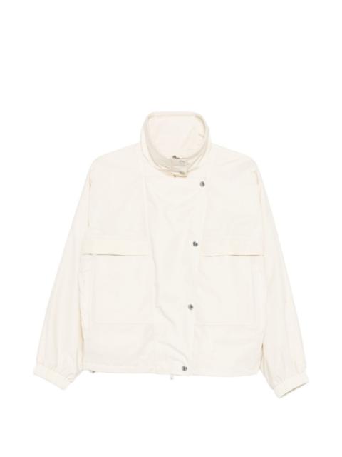 chest-pocket buttoned jacket