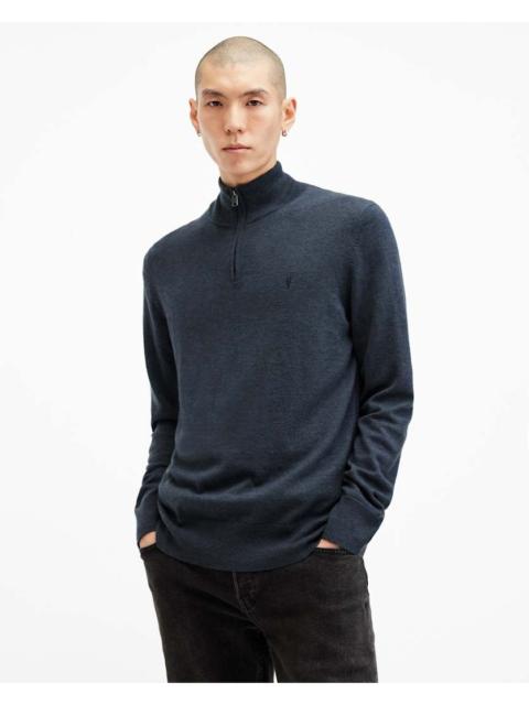 KILBURN ZIP FUNNEL NECK RAMSKULL SWEATER