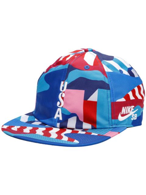 Nike SB x Parra USA Federation Kit Skate Cap Brave Blue/White
