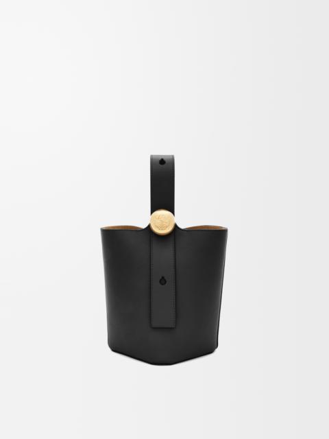 Mini Pebble Bucket bag in mellow calfskin